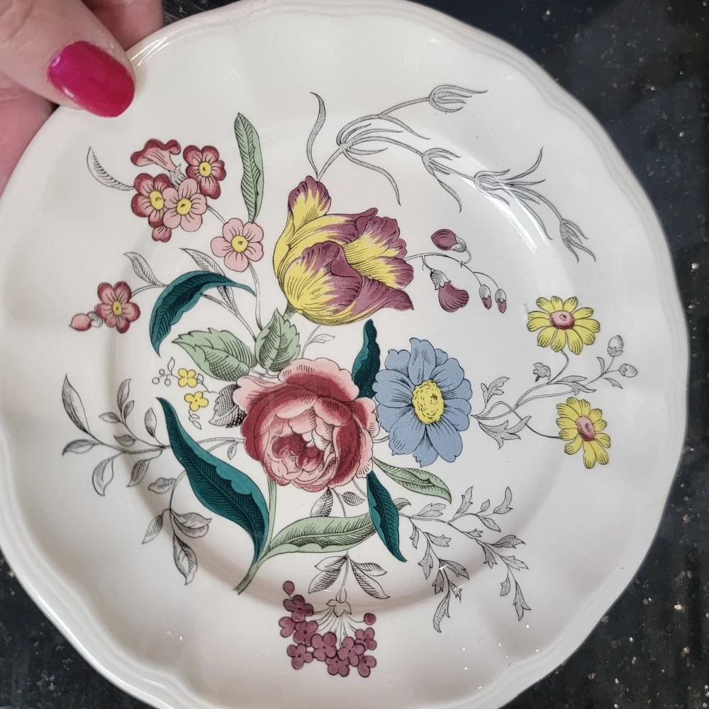Spode Copeland Gainsborough S245J Bread Butter Plates 6.25 Inch Set of 4 England